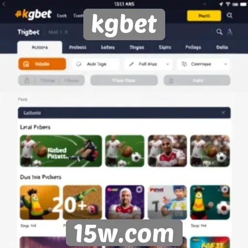 Interface do Kgbet é amigável e intuitiva